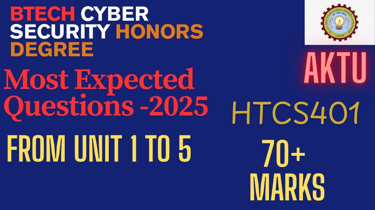 Top Expected Questions for Cyber Security Honors 4th Semester 📚 | Units 1-5 | 2025 Exam Preparation