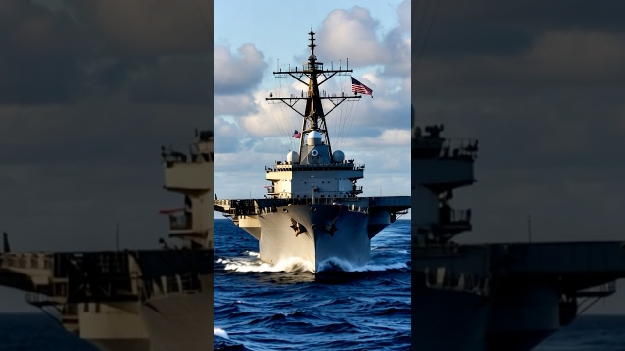 Watch the U.S. Navy Warship Power Through the Ocean 🌊