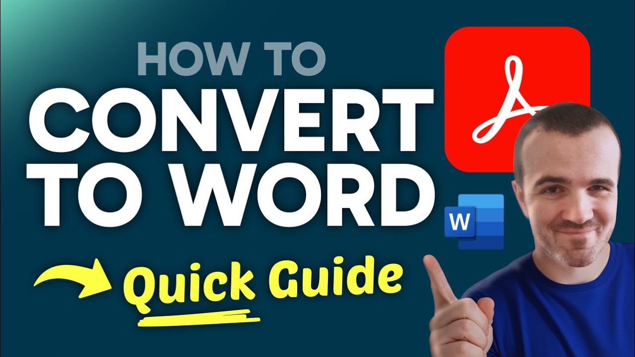 How to CONVERT Adobe Reader to Word (Step by Step)
