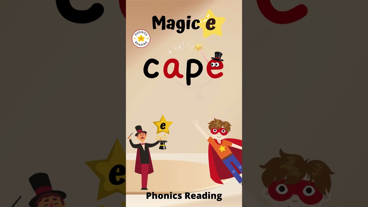 Phonics Practice: Magic e & Long Vowel Words 🧙‍♂️