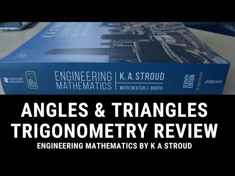 Angles & Triangles Trigonometry Quick Review - KA Stroud Book