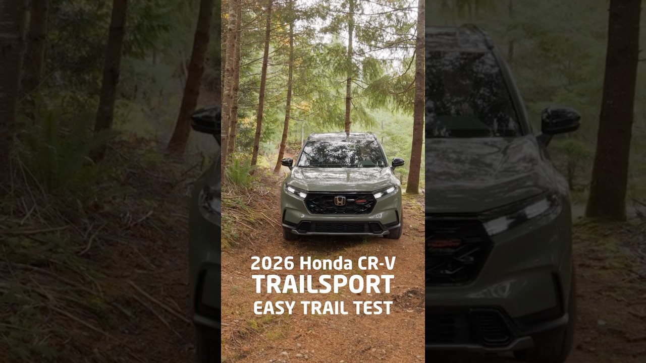 Testing the off-road trail capabilities of the new 2026 Honda CR-V Trailsport Hybrid. #carreview