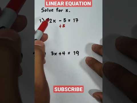 Solving Linear Equation in One Variable #math #mathematics #equation #linearequations #mathtricks