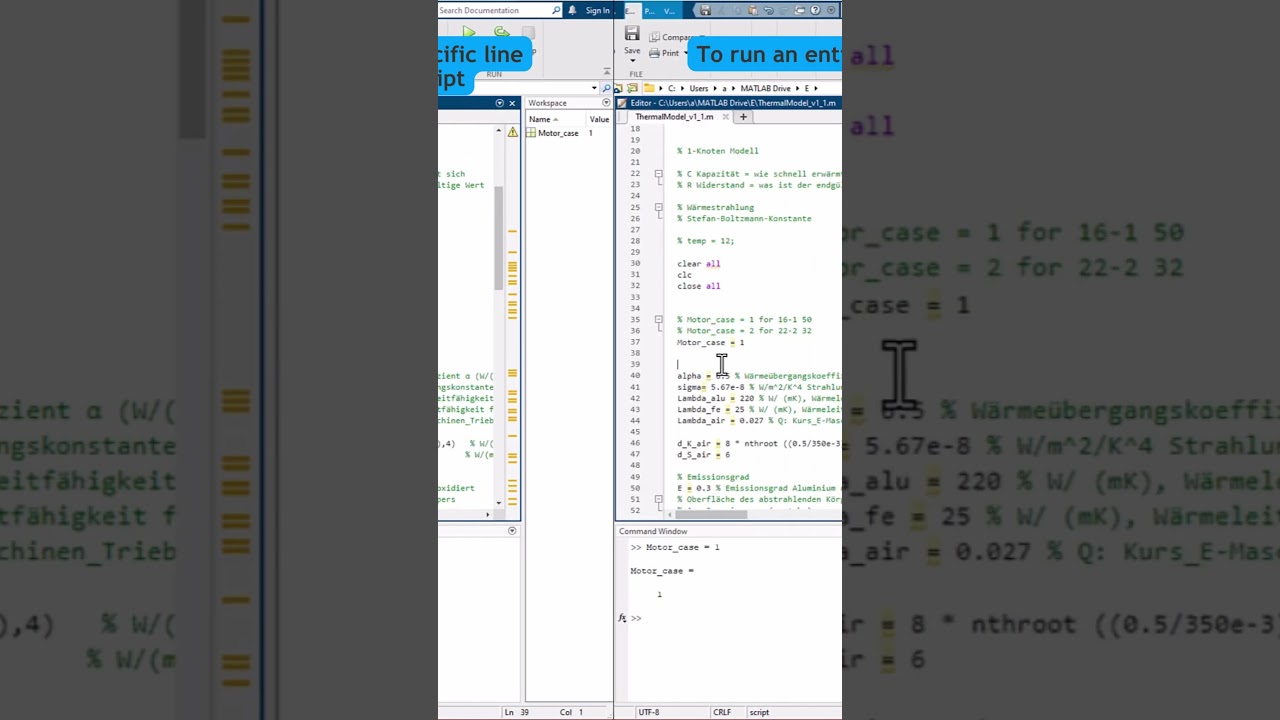 Run Marked Code or Whole Script in MATLAB β‘