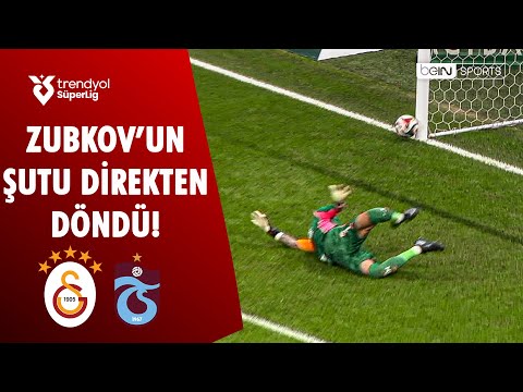 Zubkov'un Şutu Direkten Döndü l Galatasaray - Trabzonspor l Trendyol Süper Lig