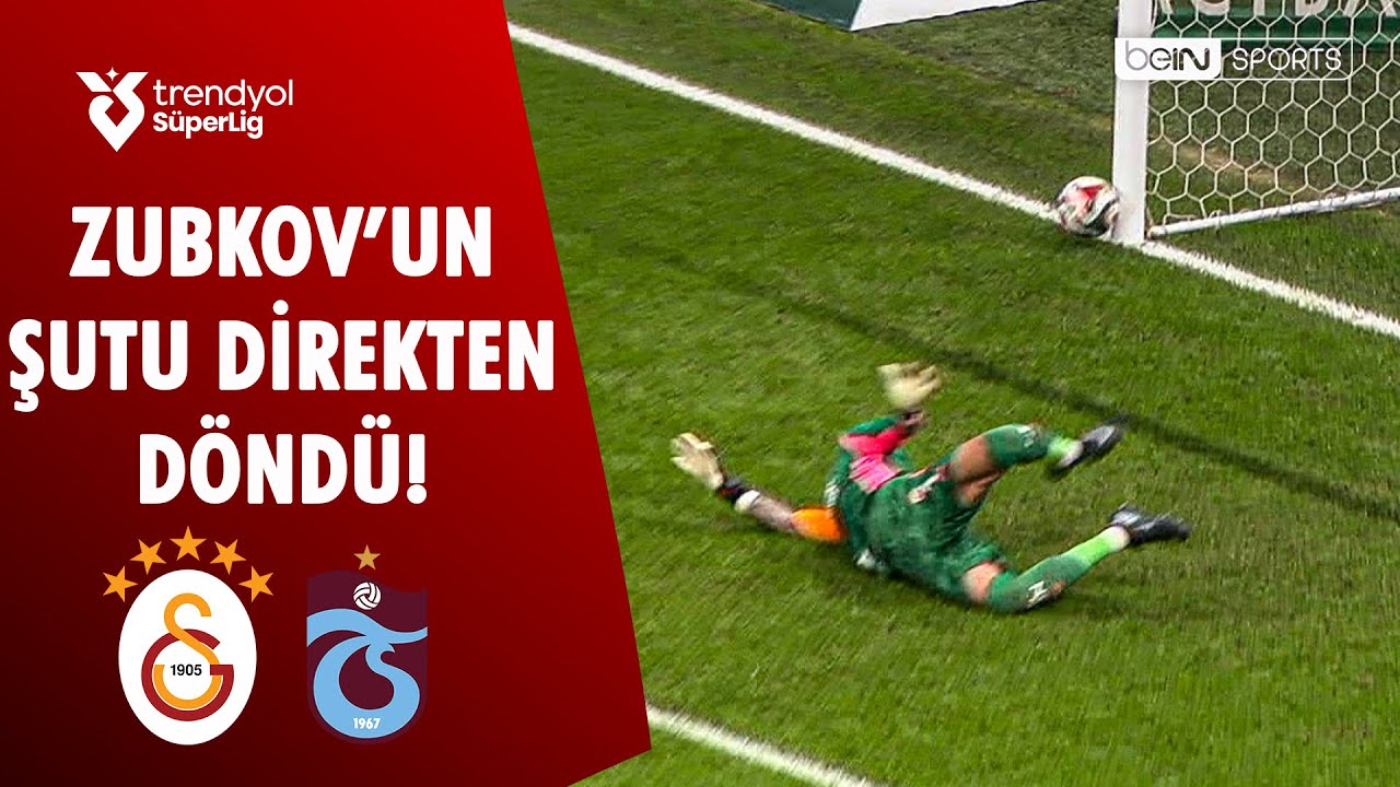 Zubkov'un Şutu Direkten Dönünce Galatasaray-Trabzonspor Maçı Heyecanı Yüksek Seçim