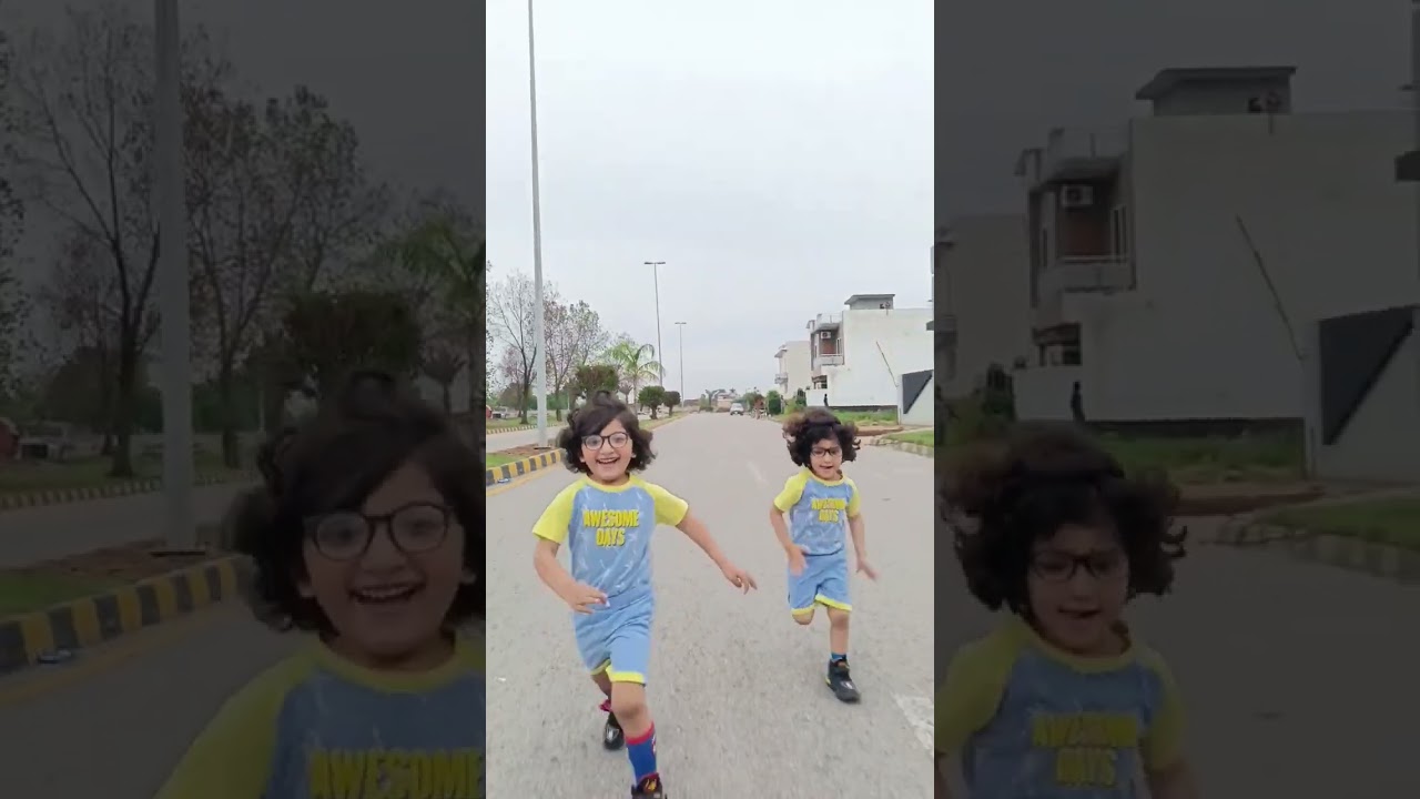 Cute Twins Running Around 🏃‍♂️