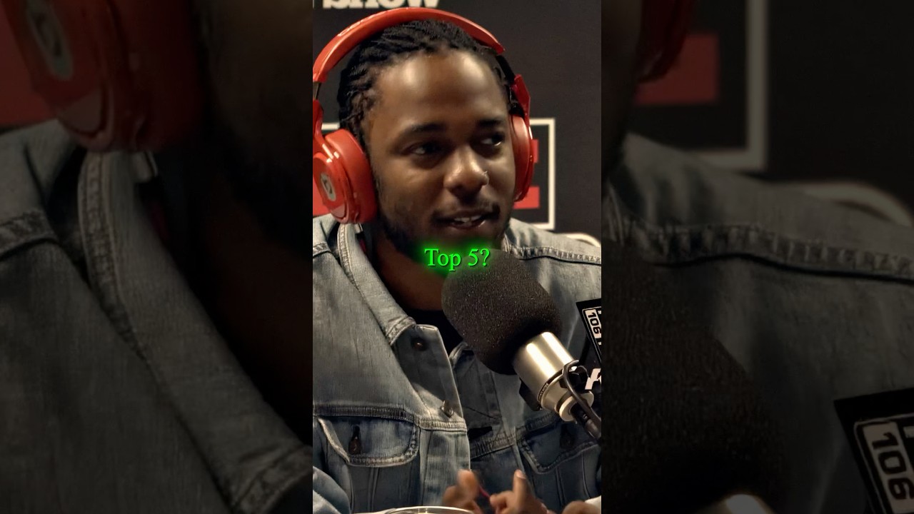 Kendrick Lamar's Top 5 Rappers of All Time 🎤