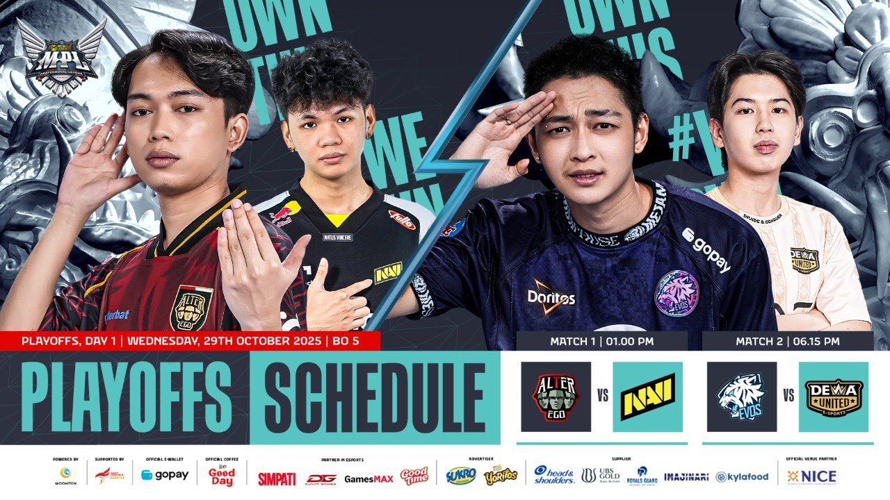 MPL ID S16 Playoffs Day 1 LIVE 🔴