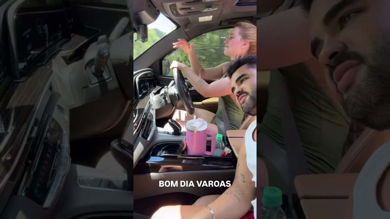 VIRGÍNIA DANDO UMA VOLTA DE CARRO NO CONDOMÍNIO C O LUCAS GUEDES 😅✅ #virginiafonseca #feedshorts