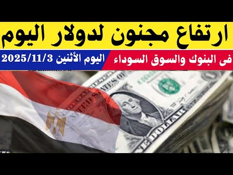 سعر الدولار اليوم/أسعار الدولار في مصر اليوم الأثنين 2025/11/3/سعر الدولار في السوق السوداء في مصر