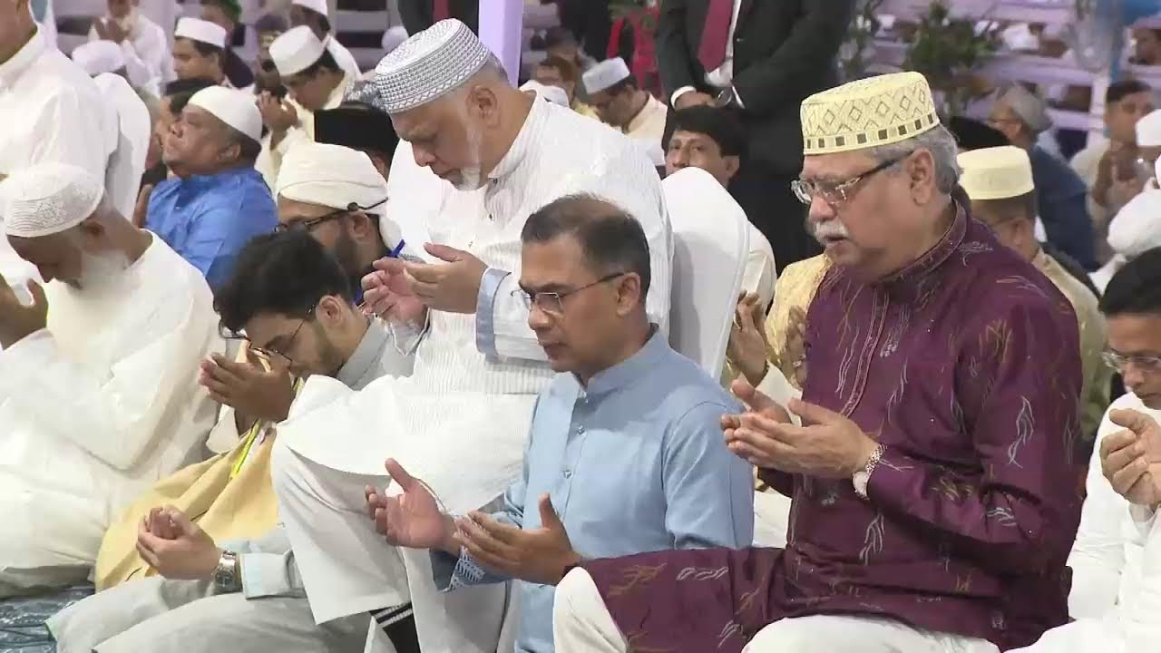 তারেক রহমানের ঈদুল ফিতর নামাজের ছবি 🕌