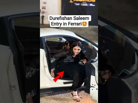 Durefishan Saleem entry at Hum Awards 2025 - 10th Hum Awards #durefishan #humaward