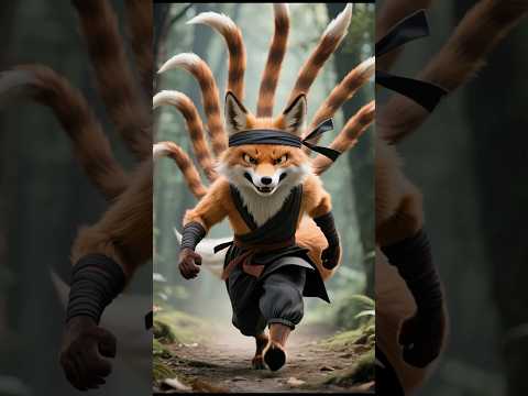 The fat orange cat saved a nine-tailed fox! #animation #cartoon #funny #cat #animals #catvideos