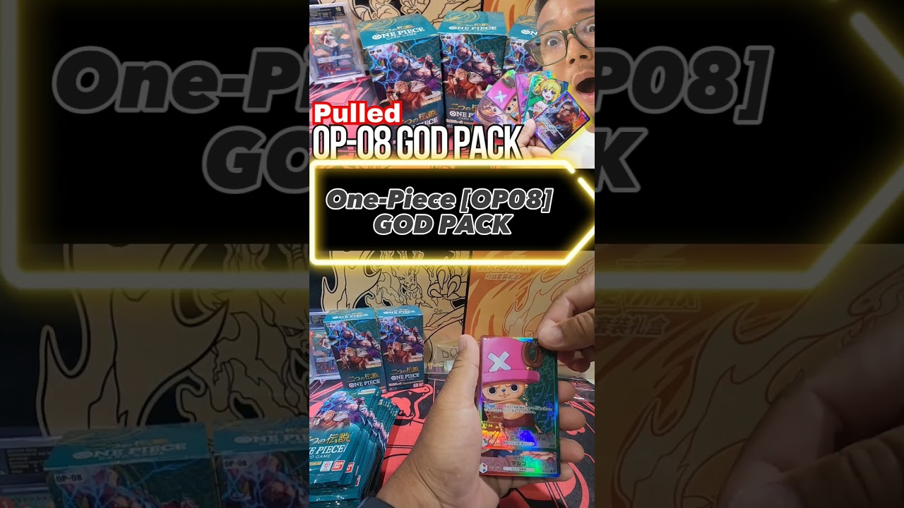 We pulled a God Pack from the new One-Piece OP-08 [TWO LEGENDS] 😲 😍!#onepiece #godpack #op08