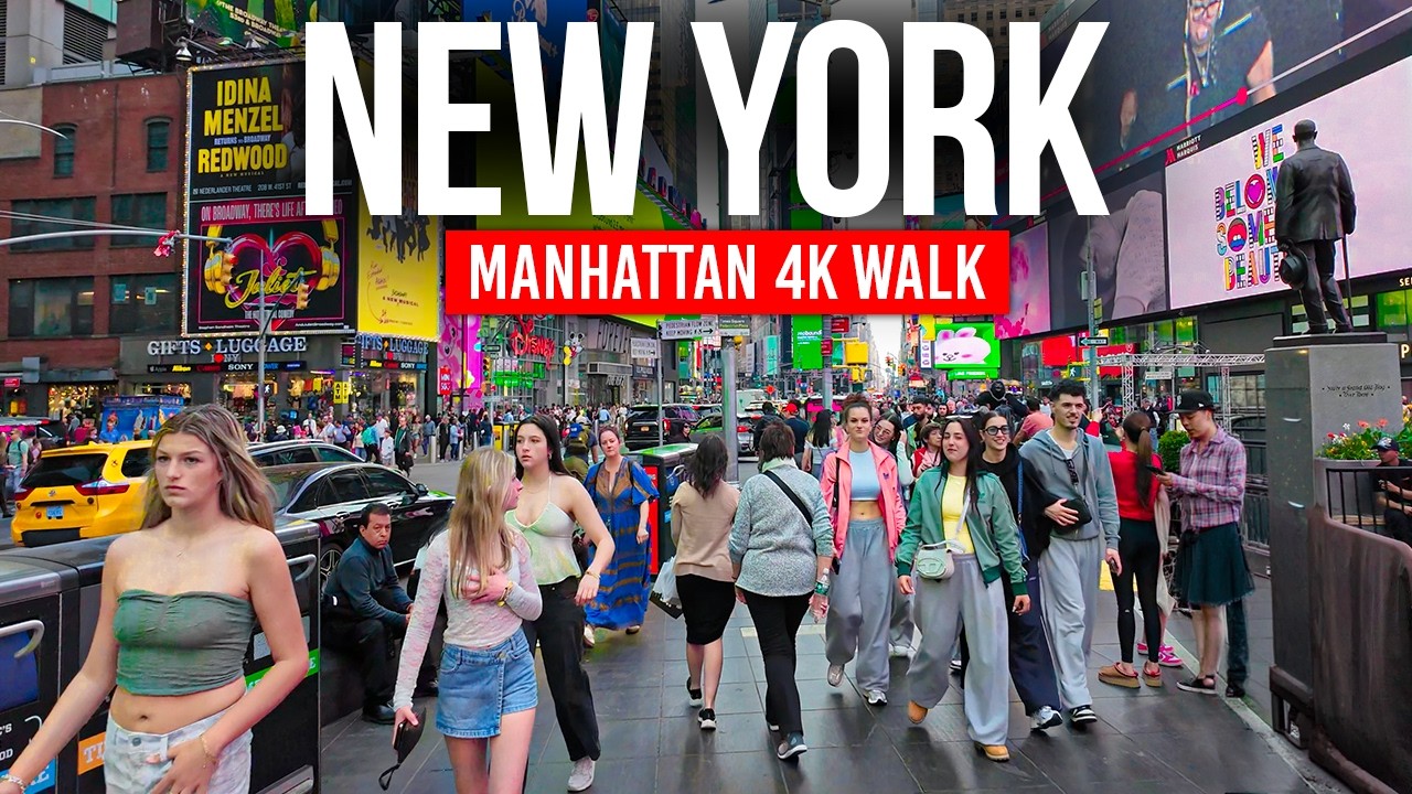 NYC Full City Walk β 8 Hours in 4K πΊπΈ