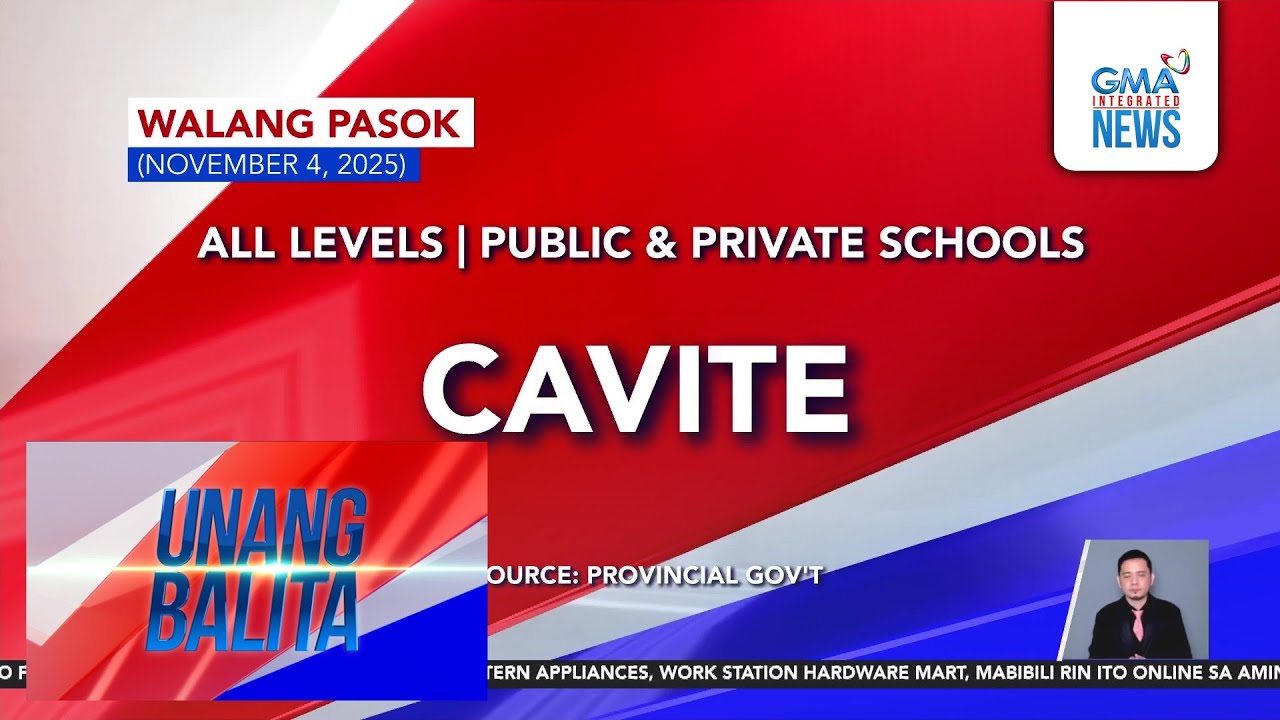 No Classes as of 6AM, Nov 4, 2025 | Unang Balita