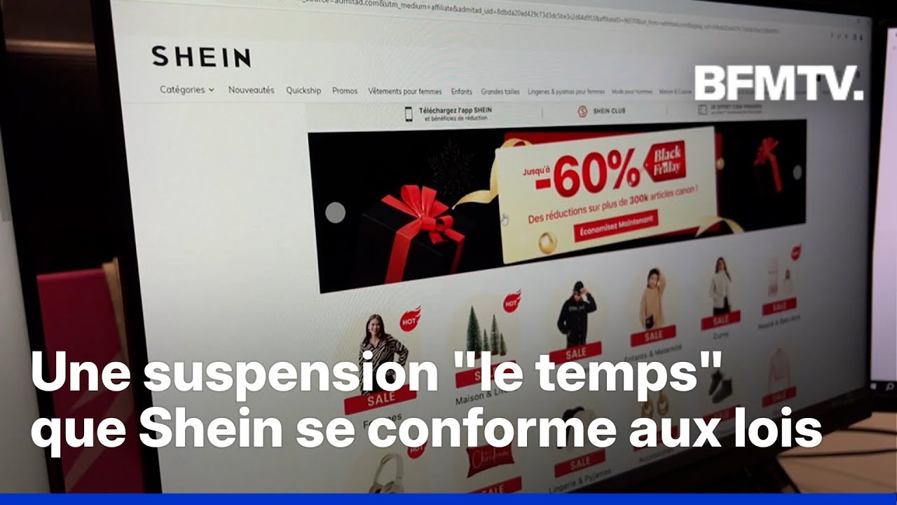 Le gouvernement français suspend Shein suite à une série de controverses