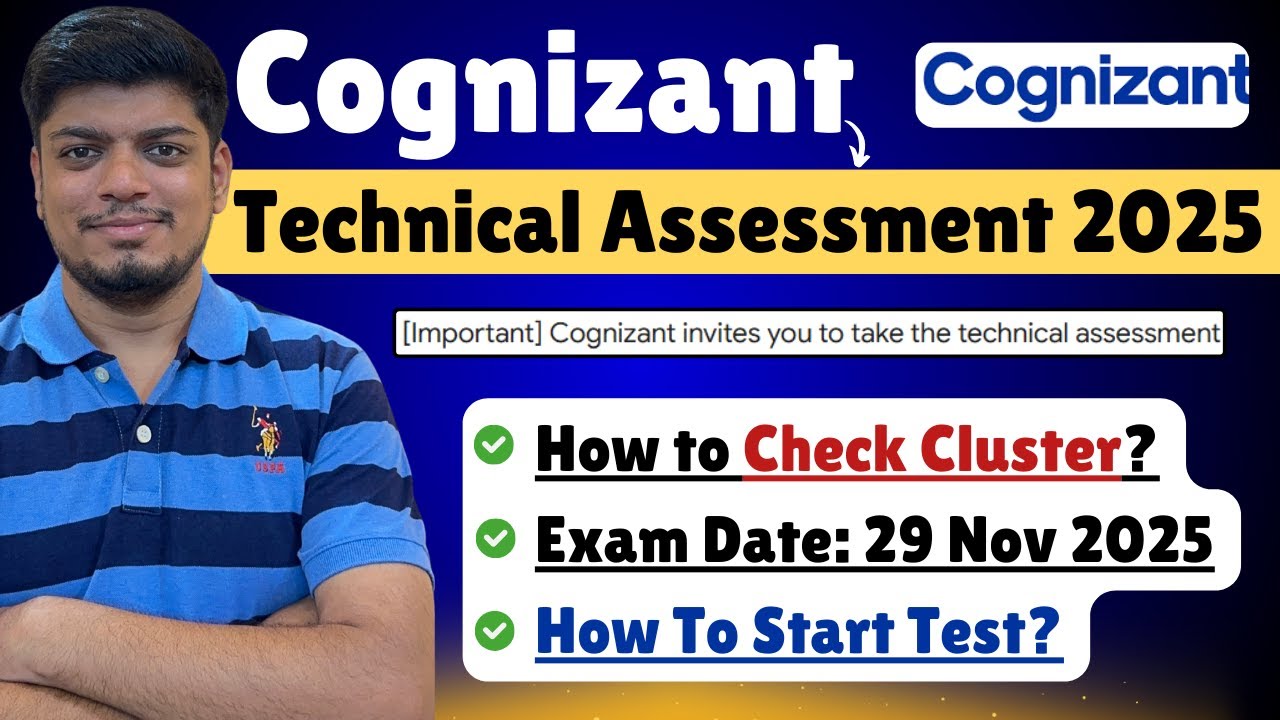 Cognizant Tech Assessment 2025: Cluster Check & Tips