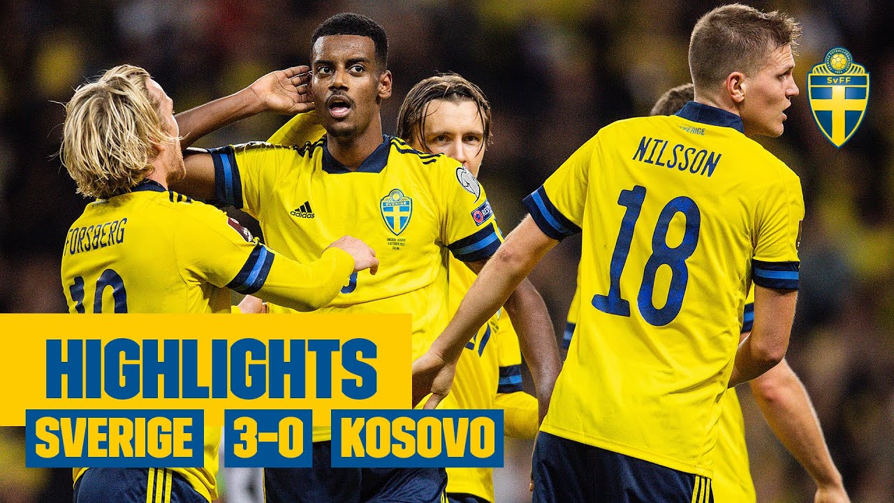 Sverige vinner med 3-0 mot Kosovo i VM-kvalet ⚽️