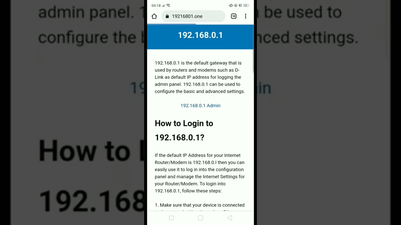 198.168.0.1 Wi-Fi Password Assistance