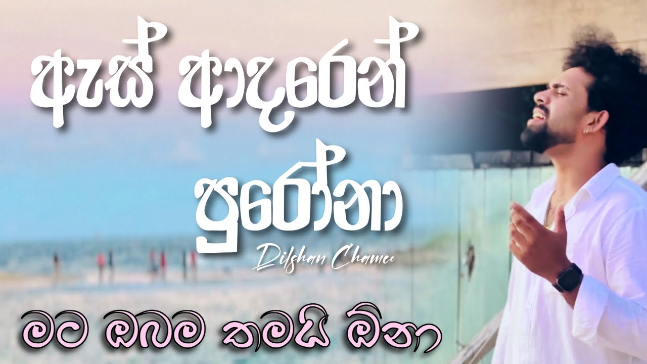 ඇස් ආදරෙන් පුරෝනා | Dilshan Chamee's Beautiful Cover 🎶