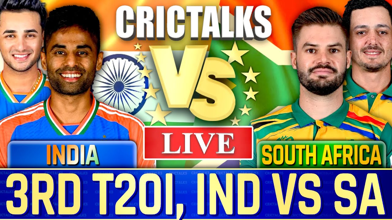 IND vs SA 3rd T20I Live Scores & Commentary 🏏