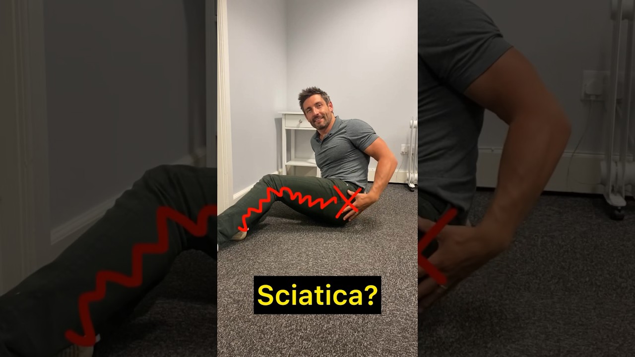 Great sciatica and buttock pain exercise for relief. #sciaticarelief #sciatica #piriformissyndrome 