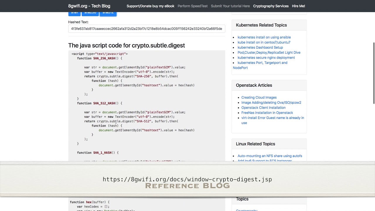 Web Crypto API Digest Example π‘οΈ