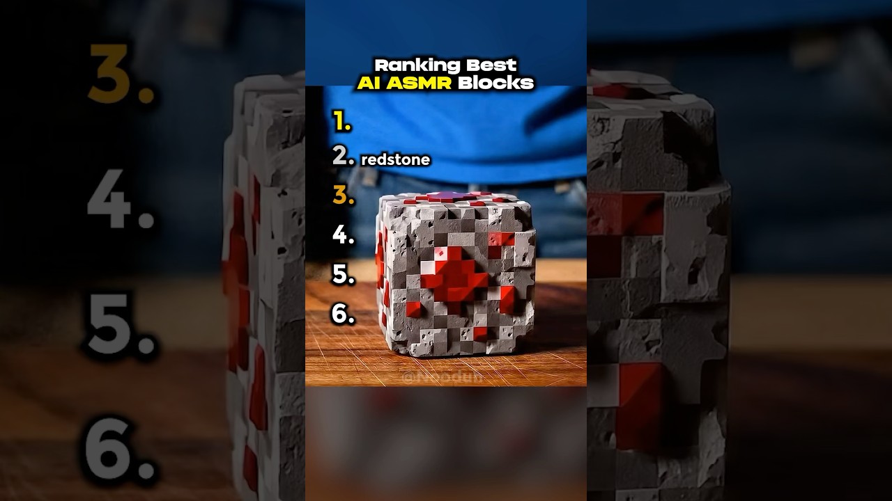 Top AI ASMR Minecraft Blocks 🎮