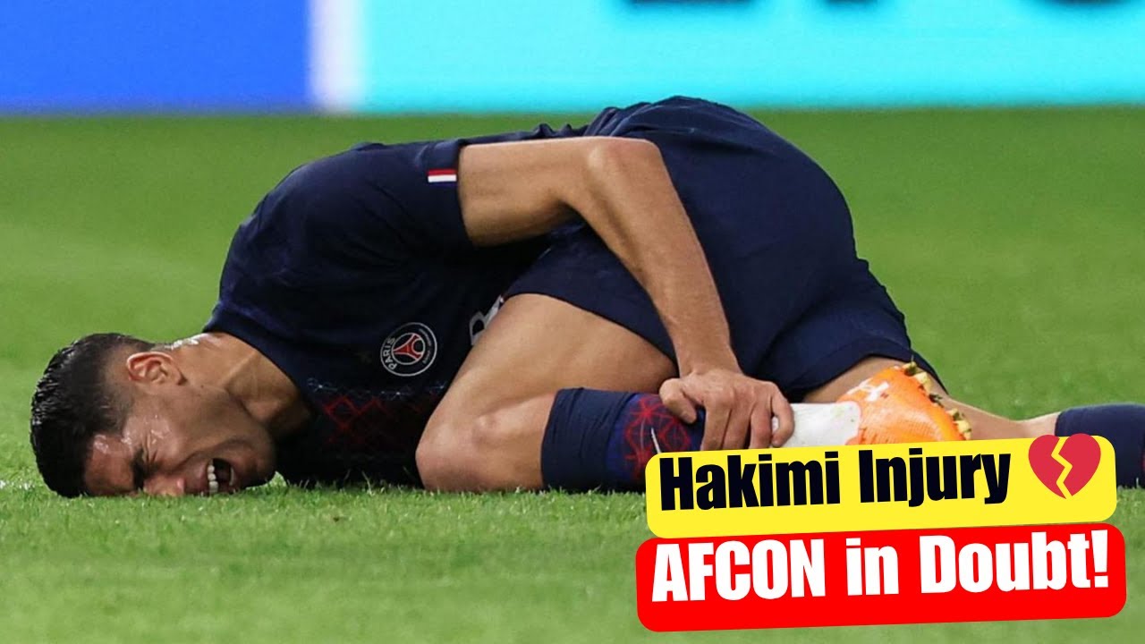 Achraf Hakimi Sidelined with Serious Ankle Injury 🚑 | Could Impact AFCON 2025