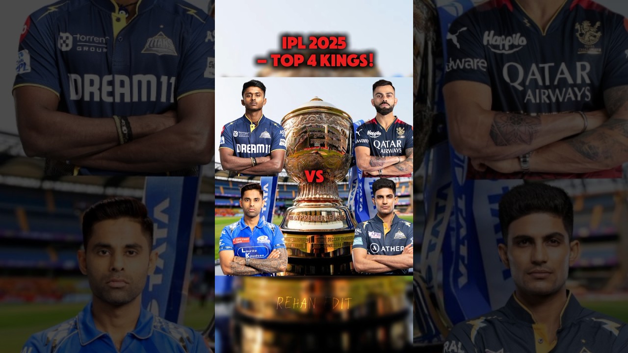 IPL 2025: Top 4 Kings & Batting Showdown🔥