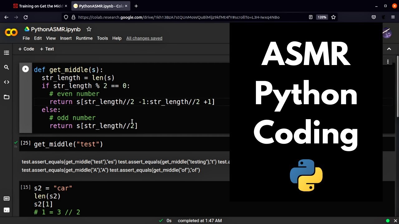 ASMR Python Coding | Keyboard Typing & Soft-Spoken