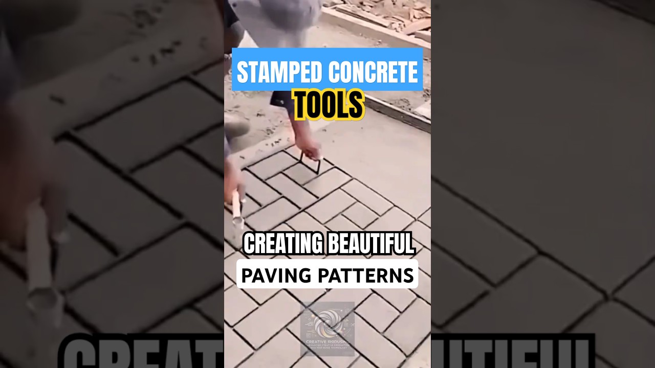 Transform Your Driveway with Stamped Concrete Tools ✨