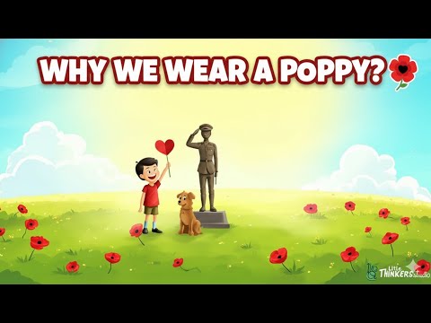 🌺 BEST Remembrance Day Song for School! | One Red Poppy (Peace & Respect for Grade 1-3)
