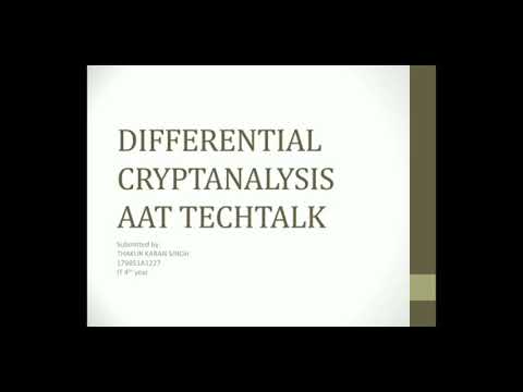 DIFFERENTIAL CRYPTANALYSIS