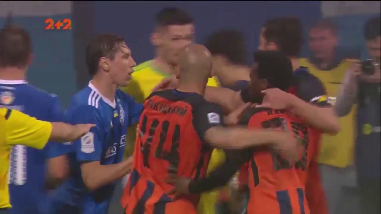 Динамо - Шахтер: Конфликт на поле после опасной атаки Веллингтона Нем ⚽