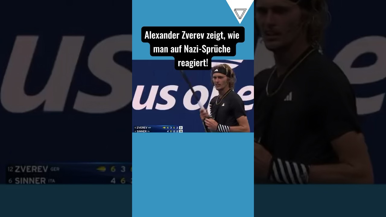 Alexander Zverev erklärt, wie man effektiv auf Nazi-Sprüche reagiert ✊