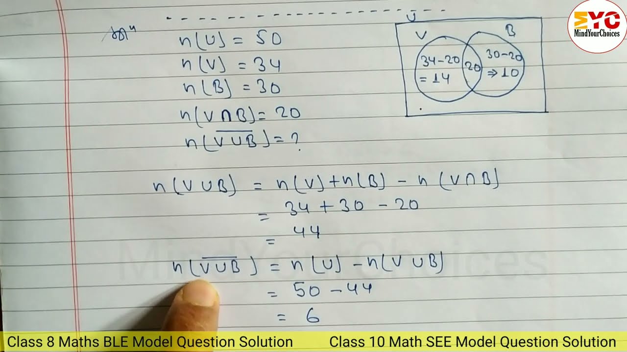 Sets Word Problems & Venn Diagram Solutions