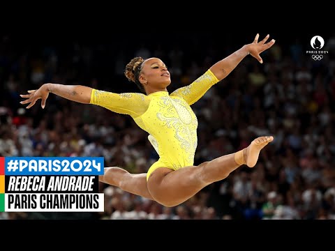 Rebeca Andrade's 🇧🇷 #Paris2024 Floor routine 🤸‍♀️ All-Around Final | Music Monday