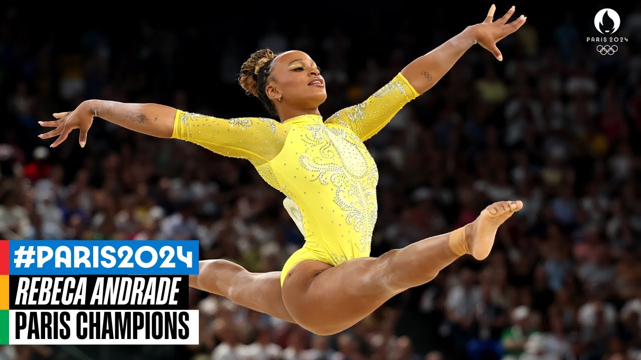 Rebeca Andrade's Stunning Floor Routine at Paris 2024 🤸♀️ | All-Around Final Highlights