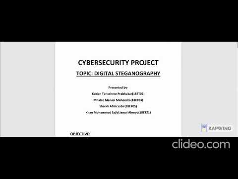 Steganography| Mini project| Cybersecurity
