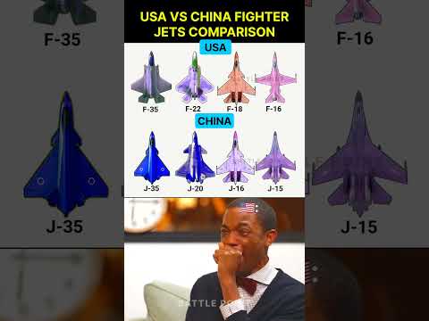 USA vs China Fighter Jets Comparison 🇺🇸🇨🇳 | F-22, F-35 vs J-20, J-35 – Stealth Power 2025