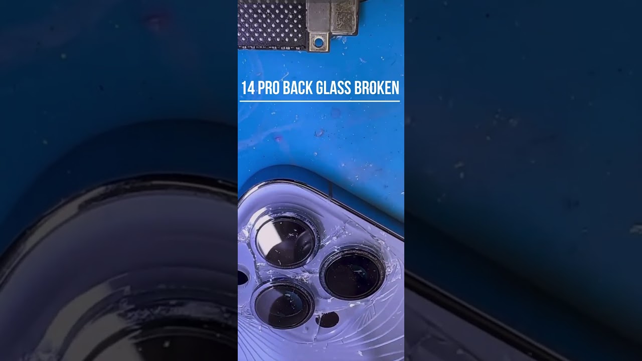 14 iPhone 14 Pro Back Glass Damage Repair 🔧