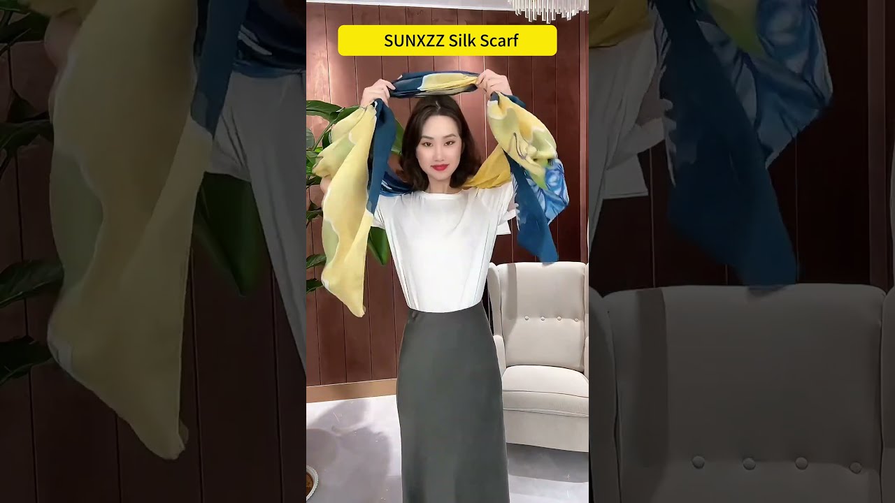 Women & Men Silk Neckerchief | Easy Tie Tutorial