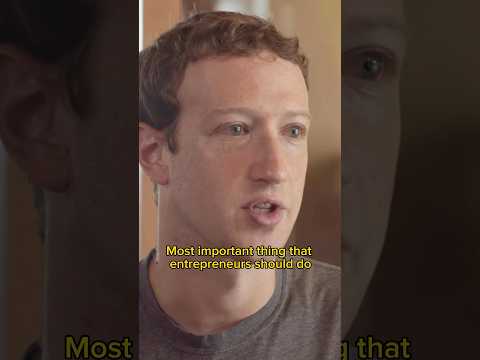 🧠 Zuckerberg: DON'T just start a company!                      #technology #business #tech #startup