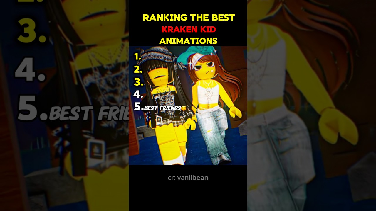 Top Kraken Kid Animations on Roblox 🌊 | 99 Night in the Forest Highlights