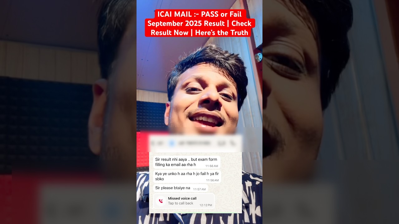 ICAI September 2025 CA Results: Pass or Fail? Find Out Now! 📊