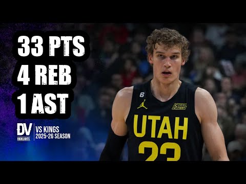 Lauri Markkanen vs Kings 33 pts 4 reb 1 ast | Oct 24, 2025 | Regular Season