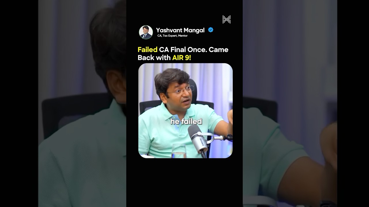 CA Final Fail to AIR 9: Kushal Lodha's Comeback! π―